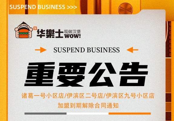 （諸葛一號(hào)小區(qū)店，伊濱區(qū)二號(hào)小區(qū)店，伊濱區(qū)九號(hào)小區(qū)店)加盟到期解除合同通知